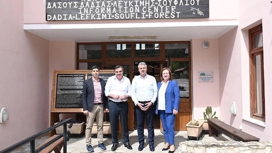 Ο αντιπρόεδρος της Ευρωπαϊκής Επιτροπής Μαργαρίτης Σχοινάς  στο Εθνικό Πάρκο Δάσους Δαδιάς-Λευκίμμης-Σουφλίου στον Έβρο.